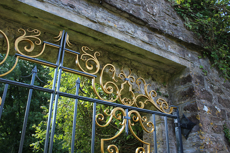 Automated gate system detail Wales